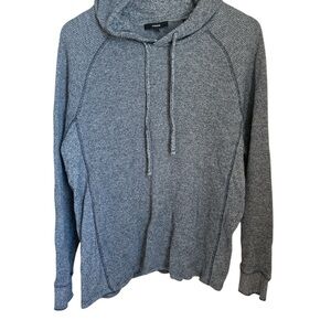 Vince Charcoal Knit Hoodie Sweater
